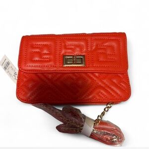 New York & Company Vibrant Red Crossbody Bag